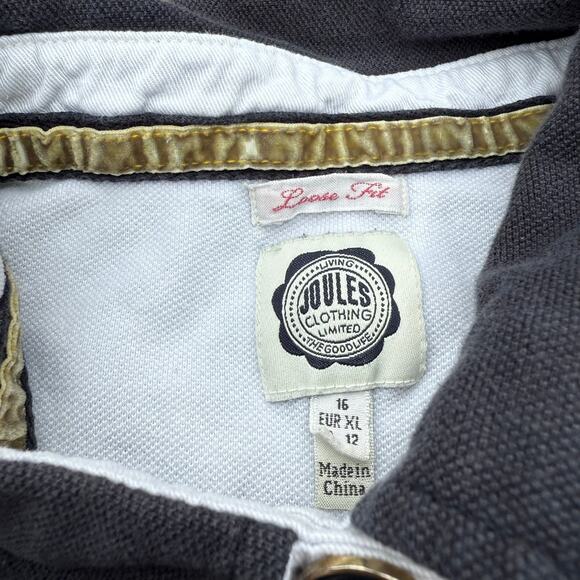 Joules Equestrian Polo Shirt - Navy, Crest, Size XL - Picture 4 of 8